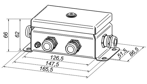 КМ IP66-0812нерж 6 вводов (без DIN рейки)
