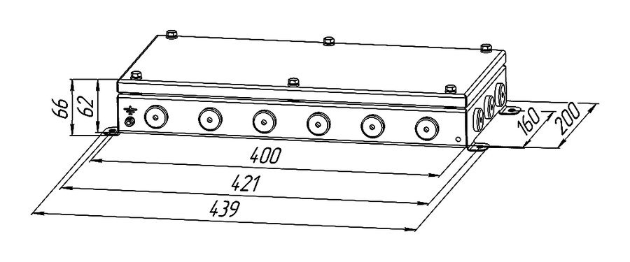 КМ IP66(Р)-2040нерж 18 вводов (8-13)