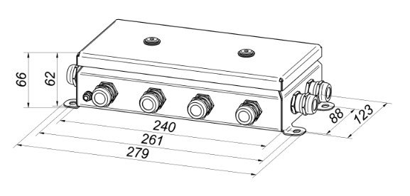 КМ IP66-1224нерж 12 вводов