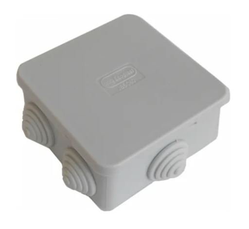 Коробка JBS101 100х100х55, 6 вых., IP55, серая (44037HF)