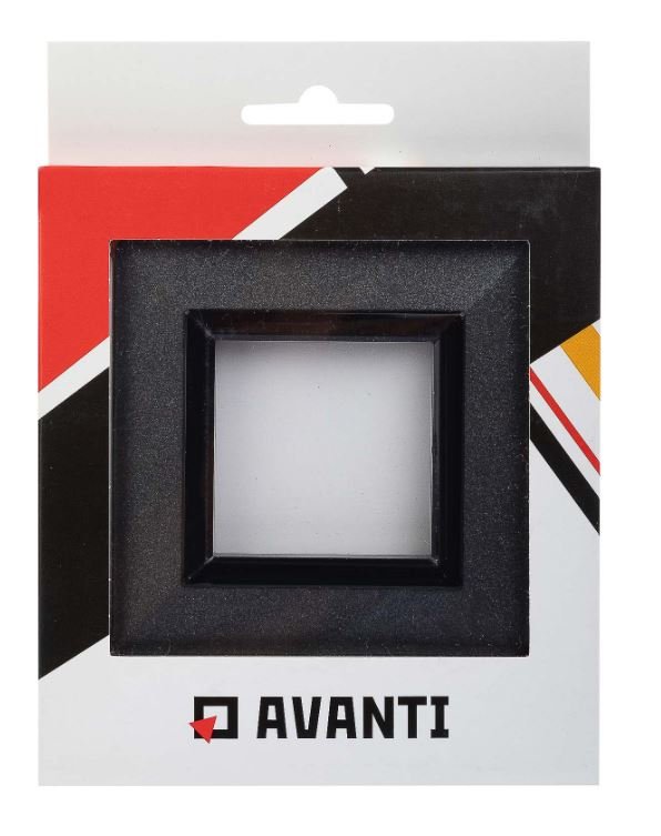 Рамка из металла 1 пост 2 модуля, Avanti, графитовая (4407852)
