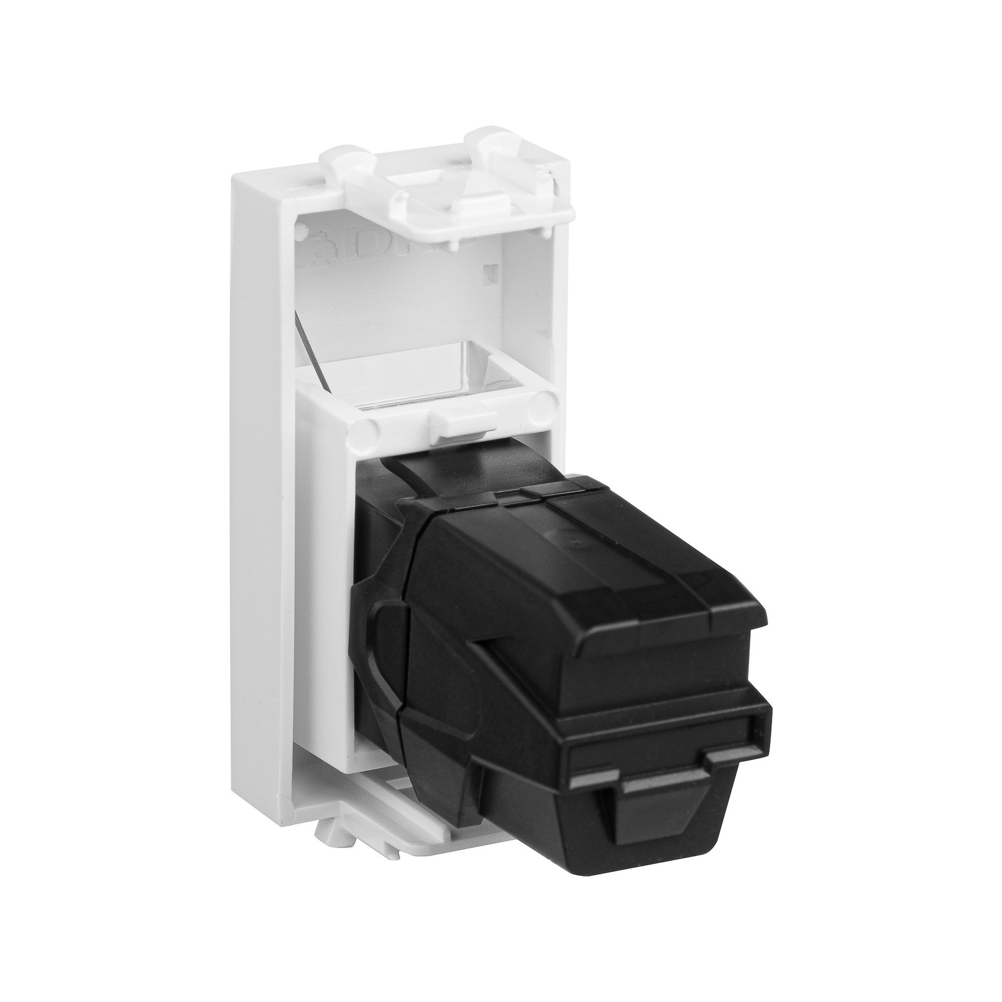 Розетка USB 2.0 модульная, тип А-А, белое облако, 1 модуль, Avanti (4400401)