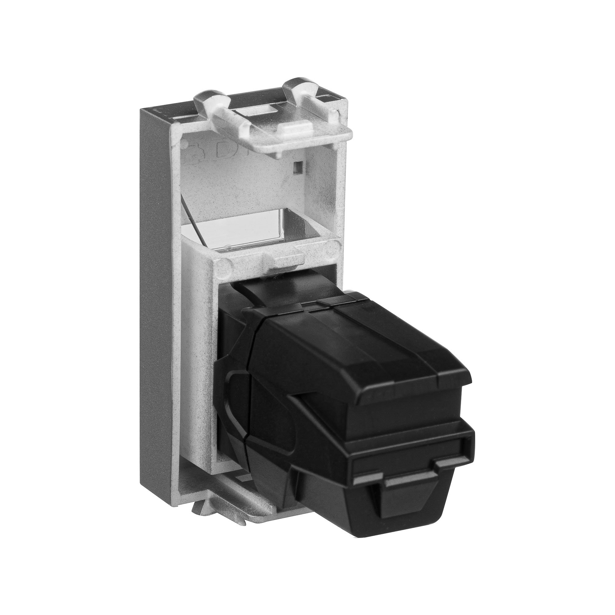 Розетка HDMI модульная, тип А-А, закаленная сталь, 1 модуль, Avanti (4404251)
