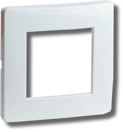 Рамка на 2+2 модуля (двухместная), белая (75012W)