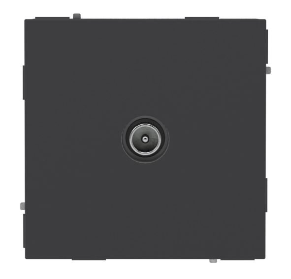 Розетка TV оконечная KANT черный уголь (7012523)