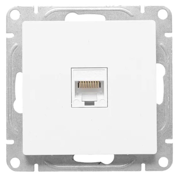 Механизм розетки RJ45 (cat5), белый Эпика (UP1-SOW-RJ45-5)