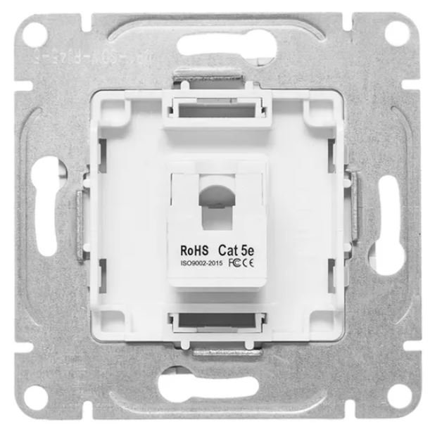 Механизм розетки RJ45 (cat5), белый Эпика (UP1-SOW-RJ45-5)