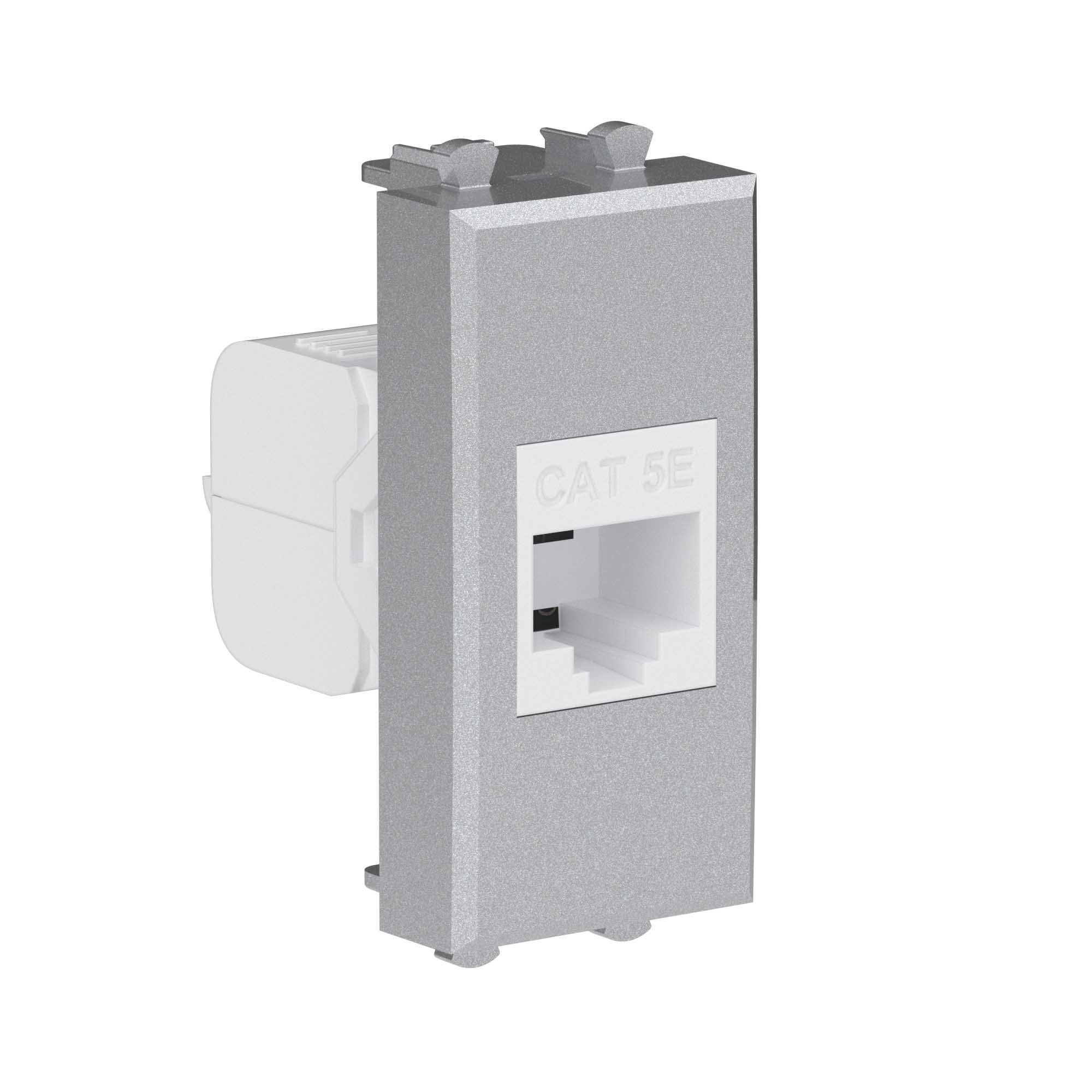 Розетка RJ-45, кат.5E, Avanti, 1 модуль, закаленная сталь (4404661)