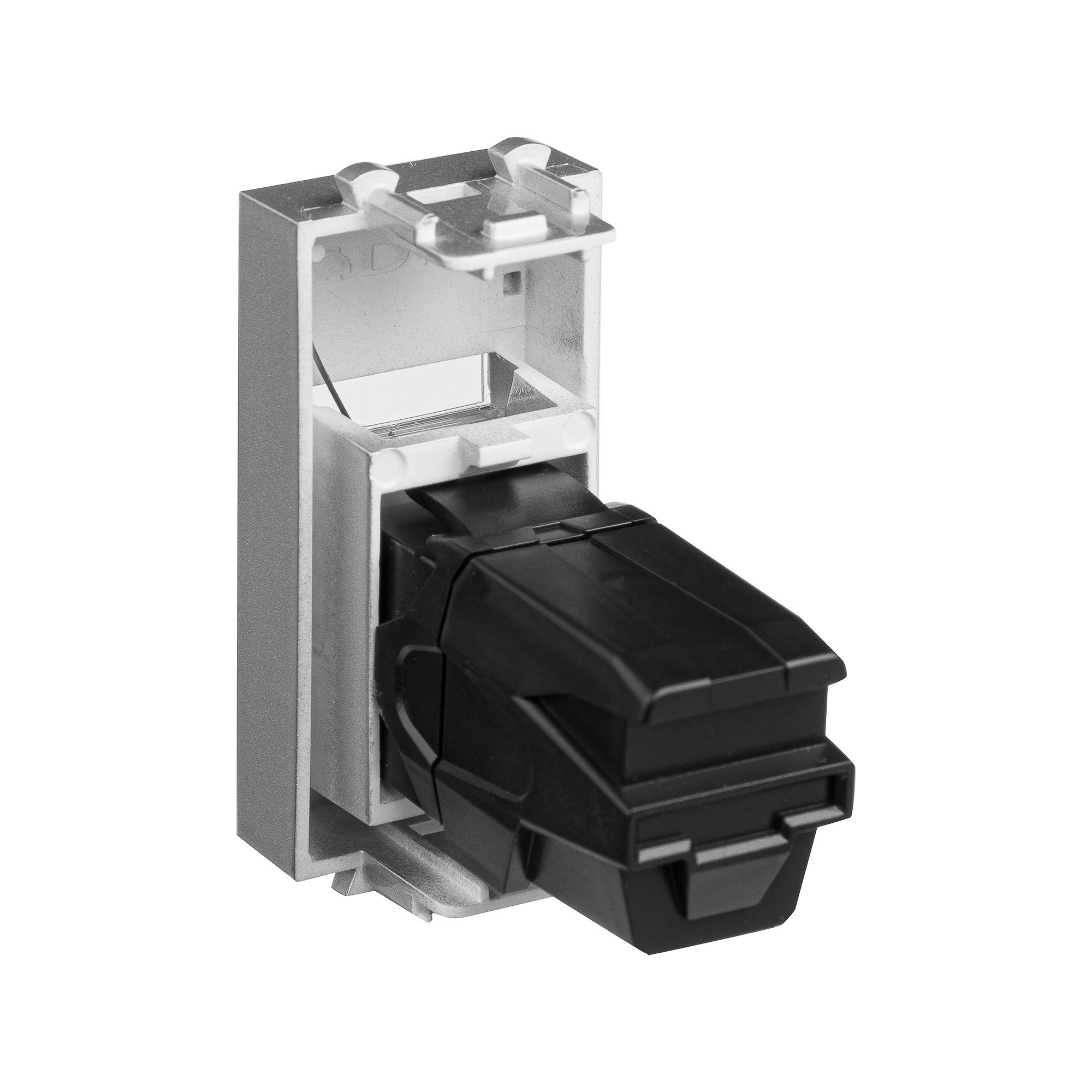 Розетка USB 3.0 модульная, тип А-А, закаленная сталь, 1 модуль, Avanti (4404301)