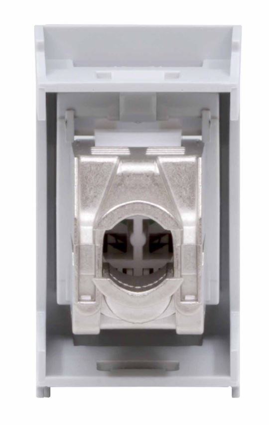 Розетка RJ-45 Viva 1 модуль кат.6 экранированная 8P8C серая (45168)