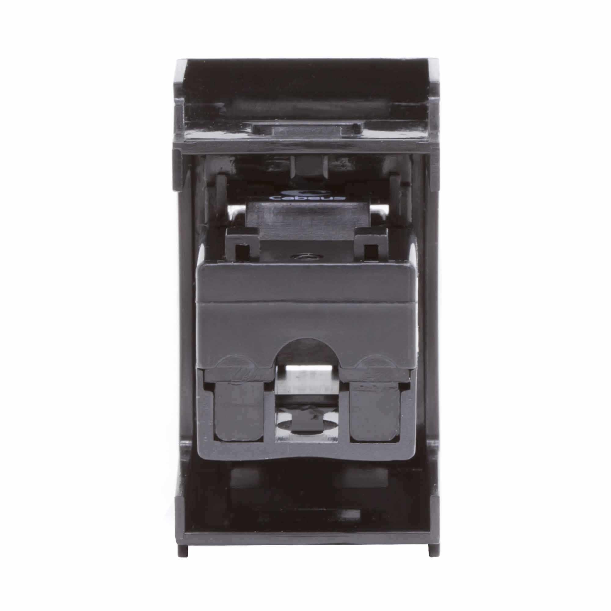 Розетка RJ-45 Viva 1 модуль кат.6Е 8P8C черная (45258)