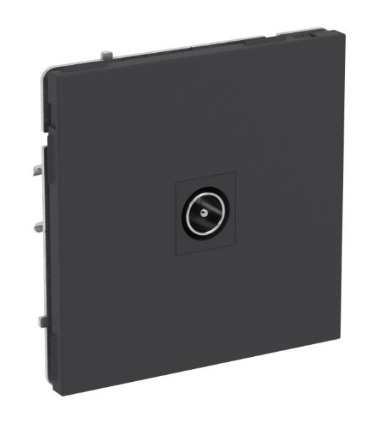 Розетка TV одиночная KANT черный уголь (7012503)