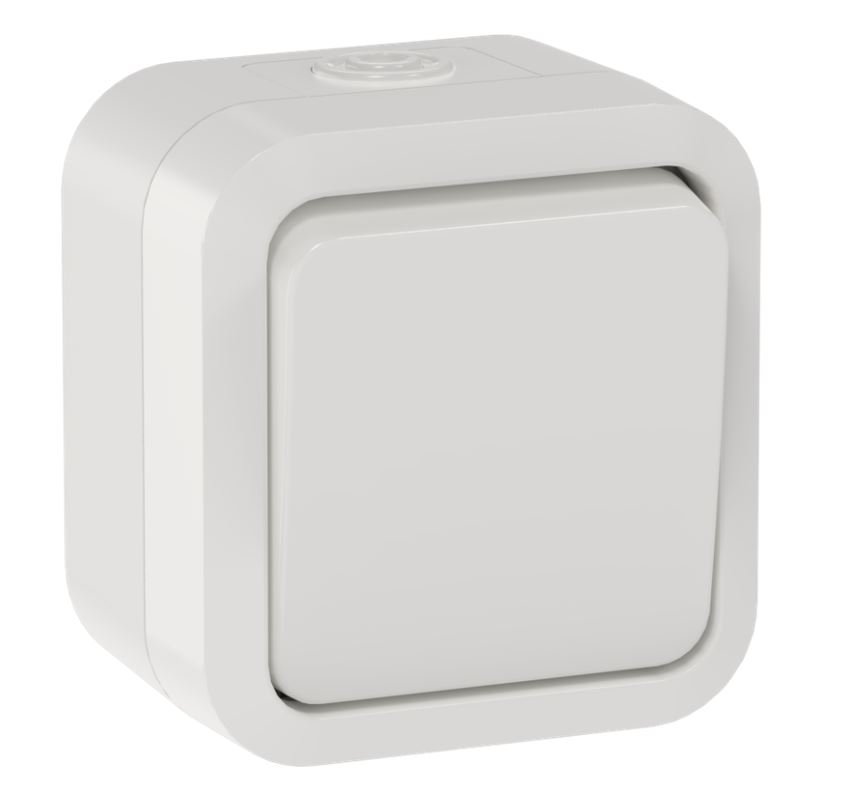 TORS Выключатель кнопочный TS310 открытой установки 10А IP55 белый (TS-V14-0-10-55-K01)