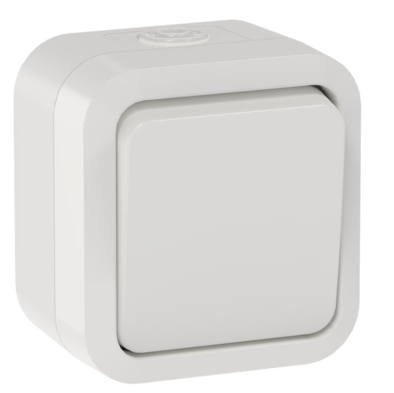 TORS Выключатель 1-клавишный TS311 открытой установки 10А IP55 белый (TS-V16-0-10-55-K01)