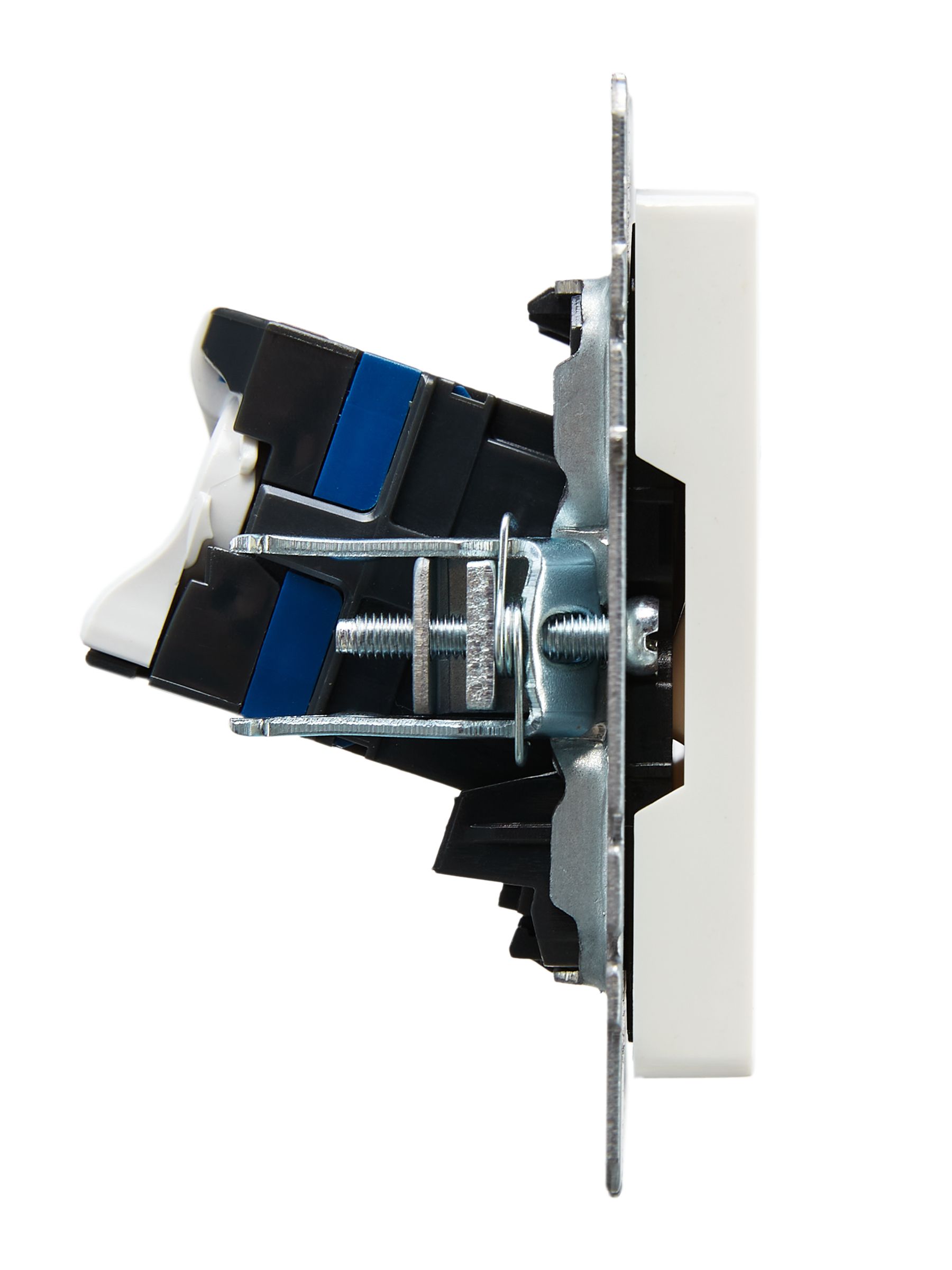 Розетка компьютерная двойная RJ45 BRITE кат.6 РК11-2-БрБ скрытой установки белый (BR-K20-2-K01)
