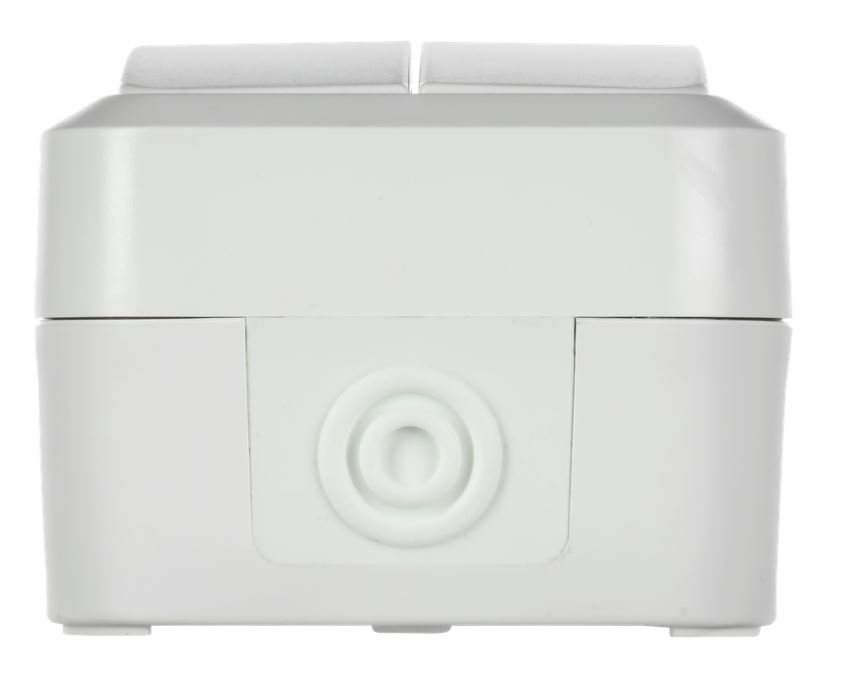 TORS Выключатель 2-клавишный TS305 открытой установки 10А IP55 белый (TS-V20-0-10-55-K01)