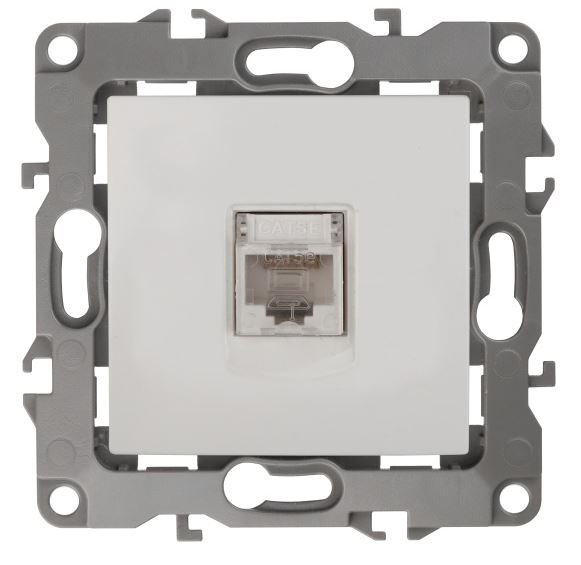Розетка RJ45 12-3107-01 IP20 серия 12 белый ЭРА (Б0014723)