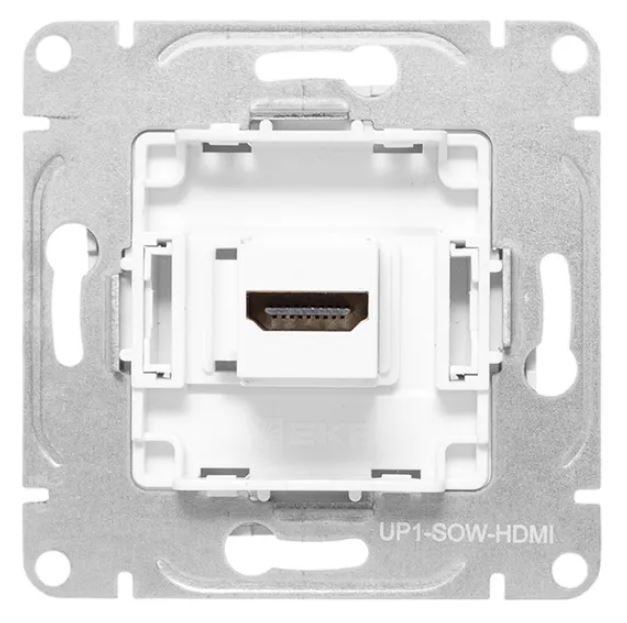 Механизм розетки HDMI, белый Эпика (UP1-SOW-HDMI)