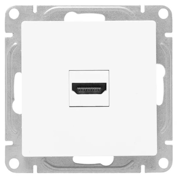 Механизм розетки HDMI, белый Эпика (UP1-SOW-HDMI)