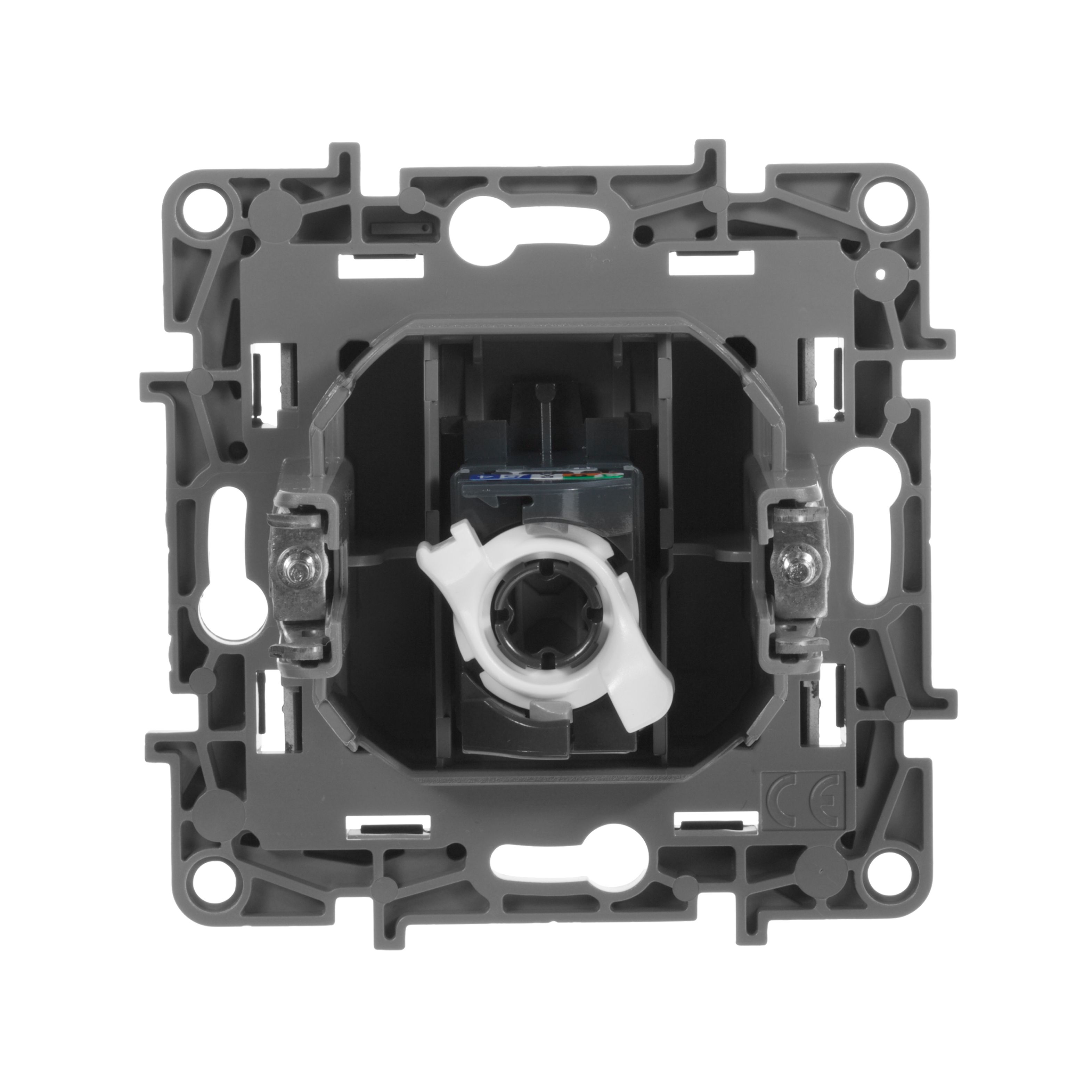 ETIKA розетка компьютерная RJ45, 5Е UTP, скрытой установки, антрацит (672641)