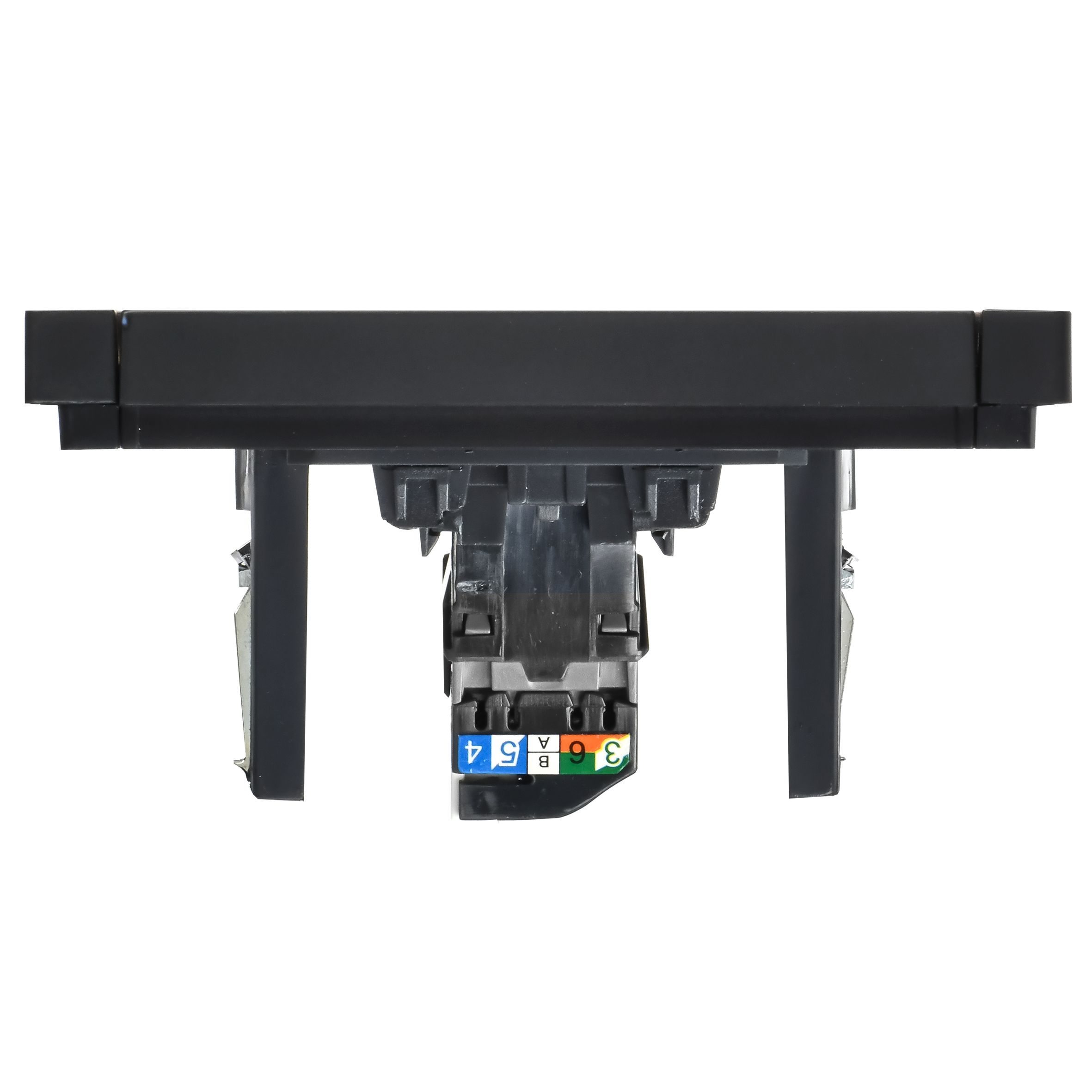 FORTE&PIANO Розетка компьютерная RJ45 кат.6 FP131 скрытой установки черный (FP-K10-2-K02)