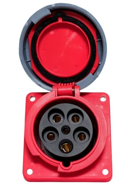 Розетка стационарная внутренняя 4452 3Р+РЕ+N 125А 380В IP67 PROxima (ps-4452-125-380)
