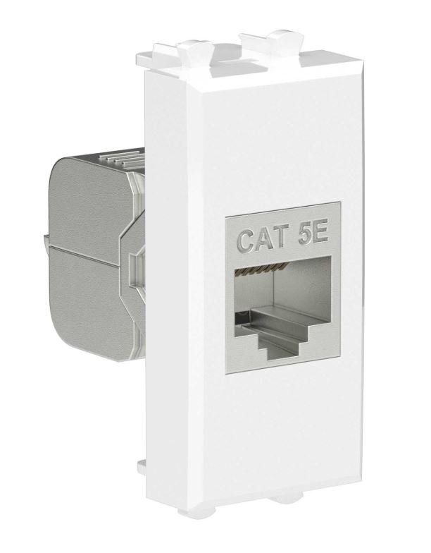 Розетка RJ-45 кат.5е экранированная 1 модуль Avanti белое облако (4400761)