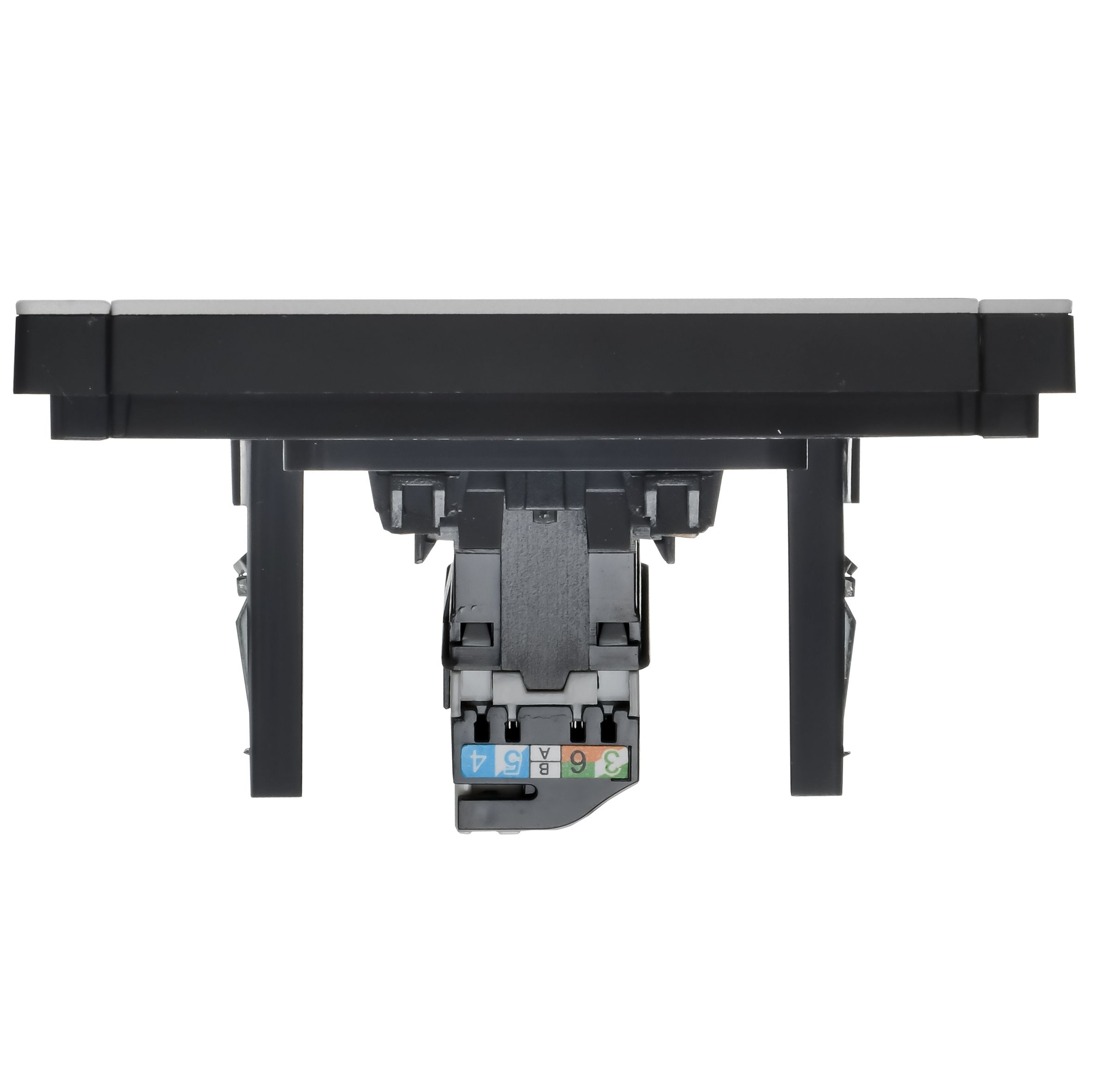 FORTE&PIANO Розетка компьютерная RJ45 кат.5E FP732M скрытой установки металл никель (FP-K10-1-M-K50)