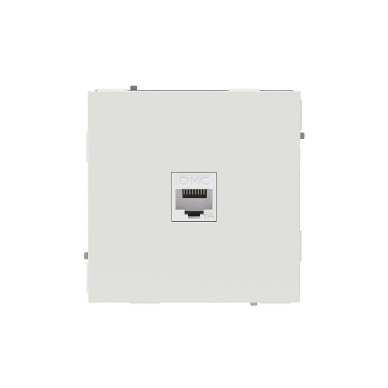 Розетка RJ-45 KANT 6А одинарная белый песок (7010673)