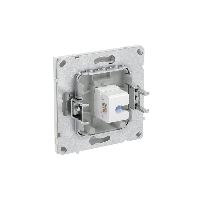 Розетка RJ-45 KANT 6А одинарная белый песок (7010673)