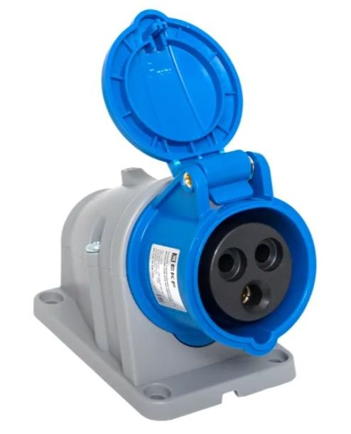 Розетка стационарная наружная 113 2Р+РЕ 16А 220В IP44 PROxima (ps-113-16-220-PRO)