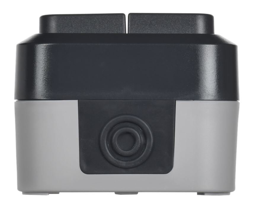 TORS Выключатель 2-клавишный проходной TS125 открытой установки 10А IP55 графит (TS-V22-0-10-55-K53)