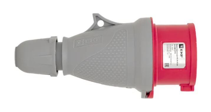 Вилка 15 16А 3Р+РЕ+N IP44 переносная 380В PROxima (ps-015-16-380-PRO)