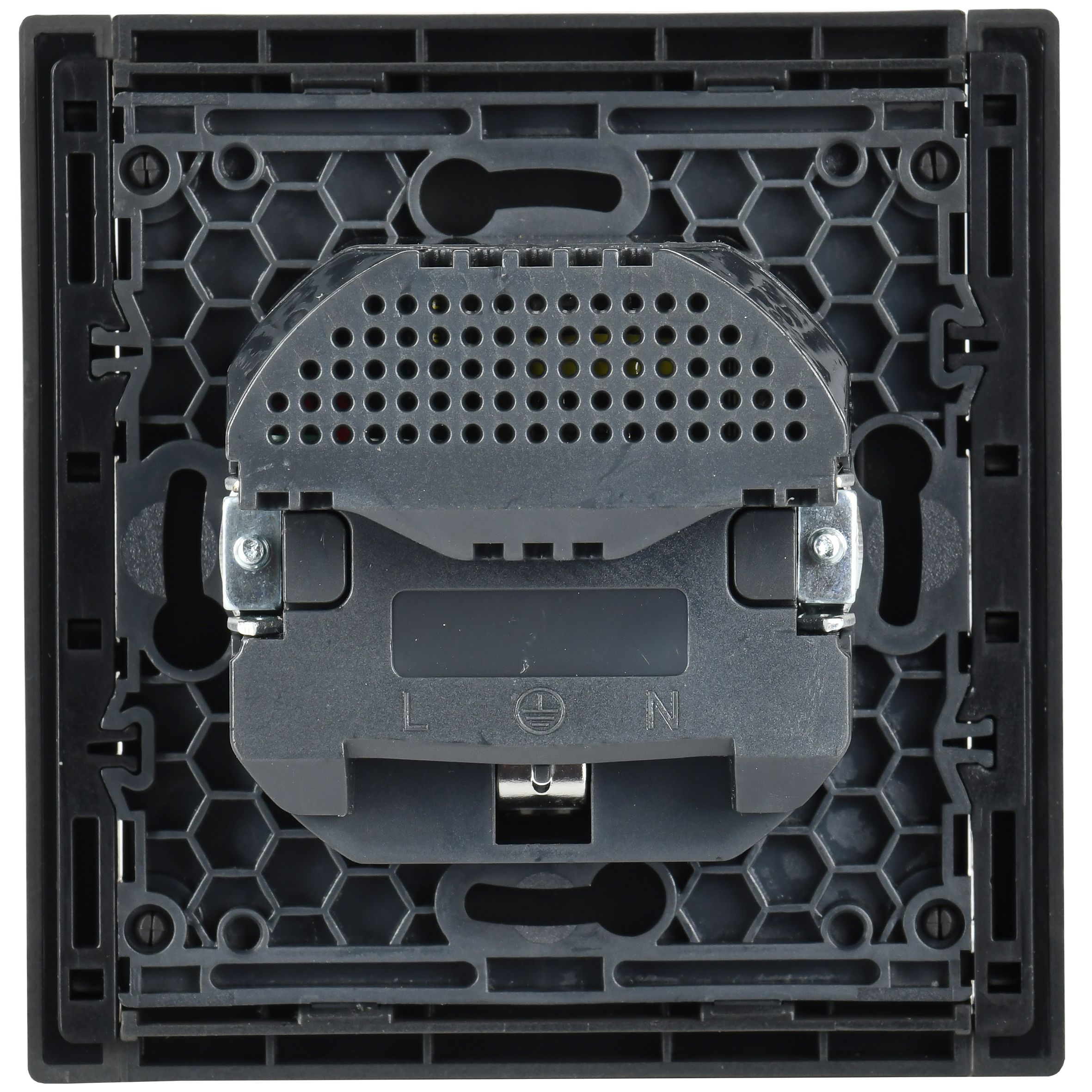 FORTE&PIANO Розетка USB A+C 18Вт FP347 с заземлением с защитными шторками винтовое крепление скрытой установки 16А серый (FP-R14-16-U22-018-K03)
