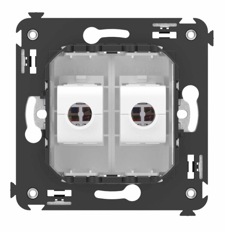 Розетка RJ-45 кат.6A двойная Avanti белое облако (4400674)