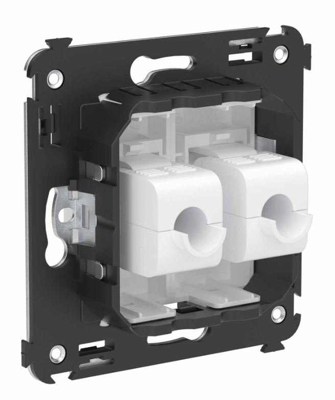 Розетка RJ-45 кат.6A двойная Avanti белое облако (4400674)