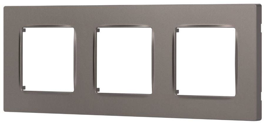 Рамка на 3 поста 12-5203-16 классик, серия 12 титан ЭРА (Б0067790)