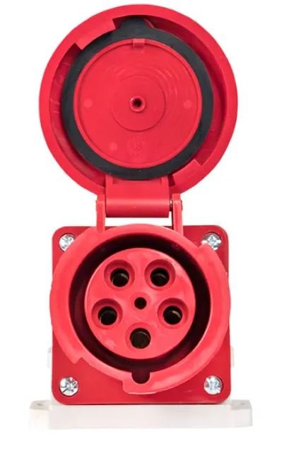 Розетка стационарная наружная 145 3Р+РЕ+N 125А 380В IP67 (ps-145-125-380)