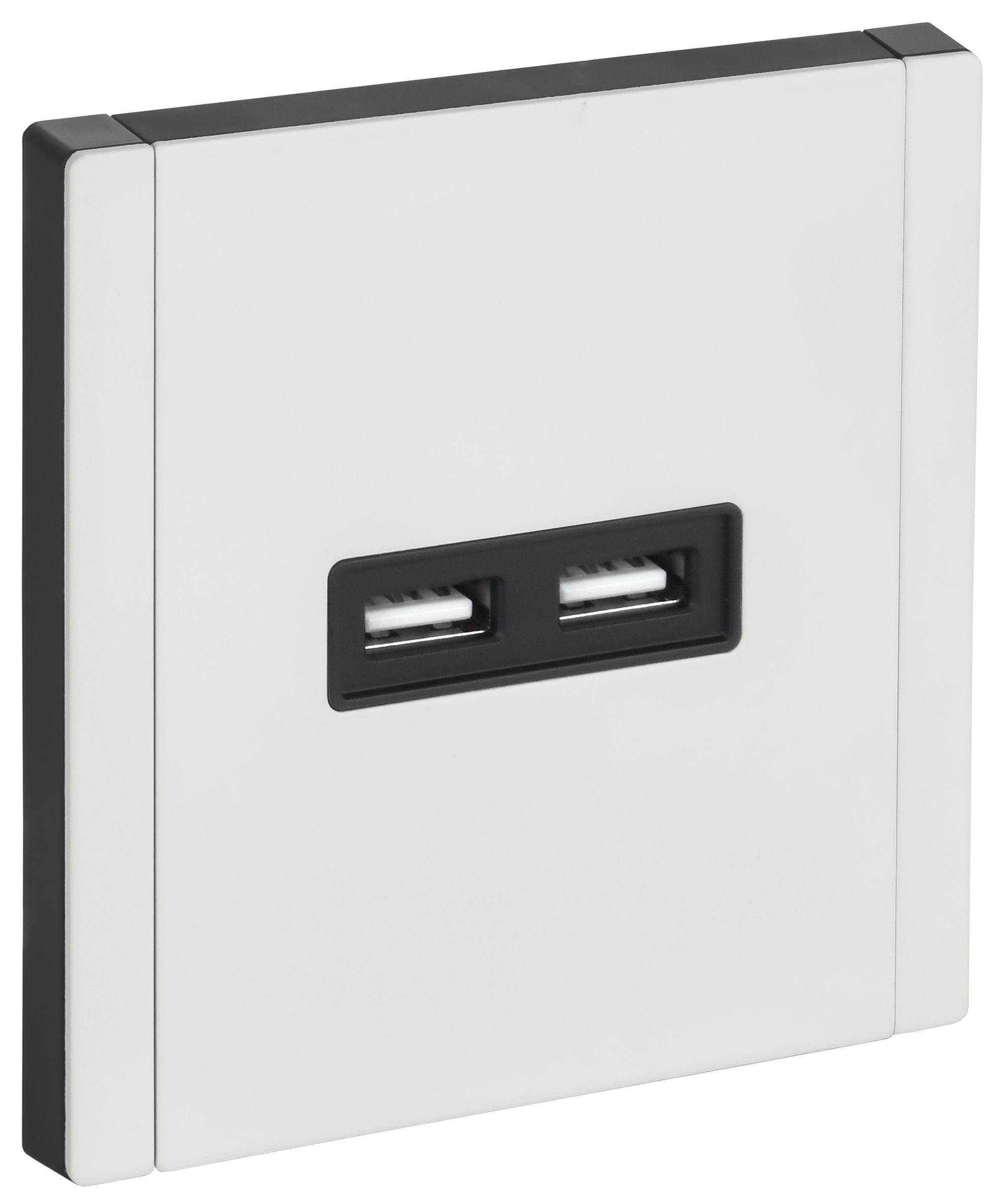 FORTE&PIANO Розетка USB A+A 3,1А FP249M скрытой установки металл белый (FP-U21-D31-M-K01)