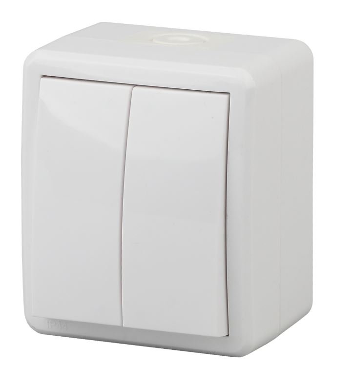 Выключатель 2-кл. ОУ Эксперт IP54 11-1404-01 250В 10АХ белый ЭРА (Б0020675)