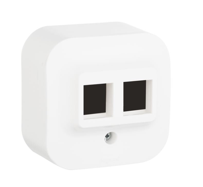 QUTEO Адаптер для розеток RJ45 Keystone белый (782226)