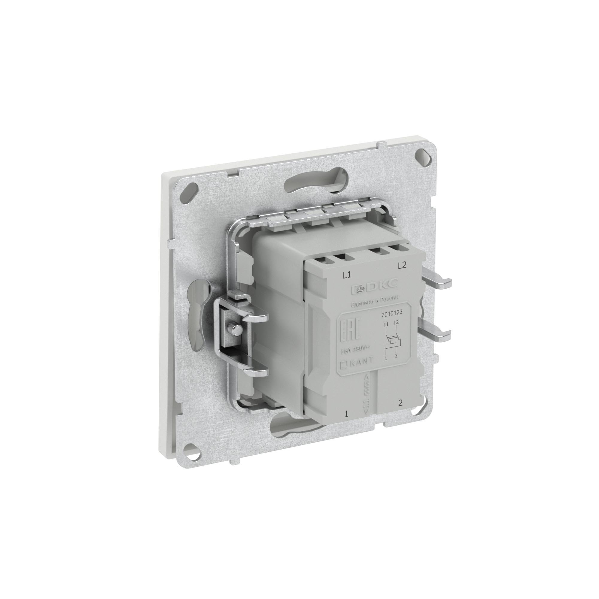 Инвертор одноклавишный KANT белый песок (7010123)
