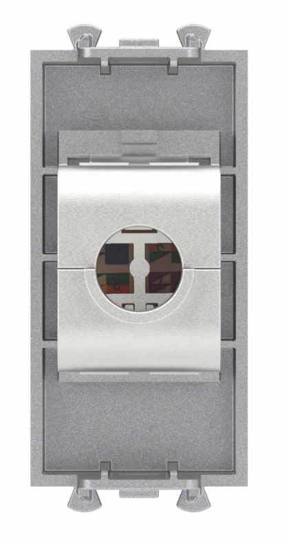 Розетка RJ-45 кат.6 экранированная 1 модуль Avanti закаленная сталь (4404791)