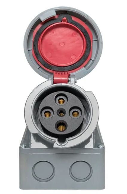 Розетка стационарная наружная 1352 3Р+РЕ+N 63А 380В IP67 PROxima (ps-1352-63-380)