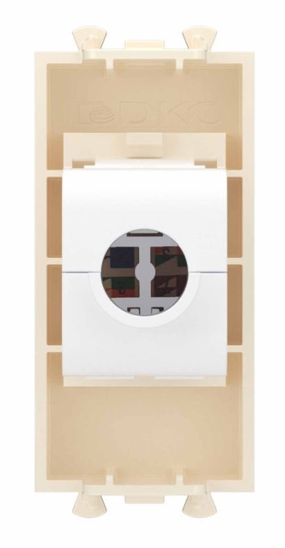Розетка RJ-45 кат.6А 1 модуль Avanti ванильная дымка (4405671)