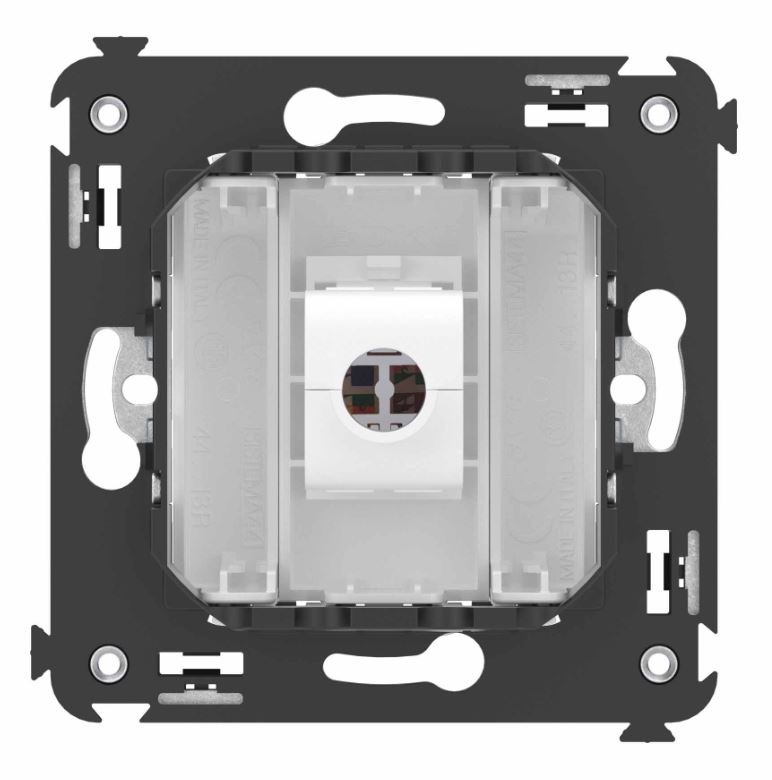Розетка RJ-45 кат.6A одинарная Avanti белое облако (4400673)