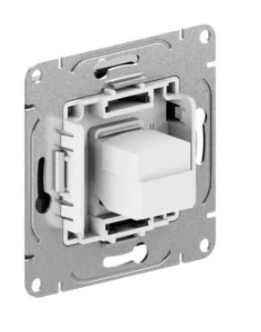 Механизм розетки RJ45 (cat5), чёрный Эпика (UP1-SOB-RJ45-5)