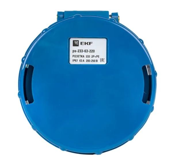 Розетка переносная 233 63А IP67 220В 2Р+РЕ (ps-233-63-220)