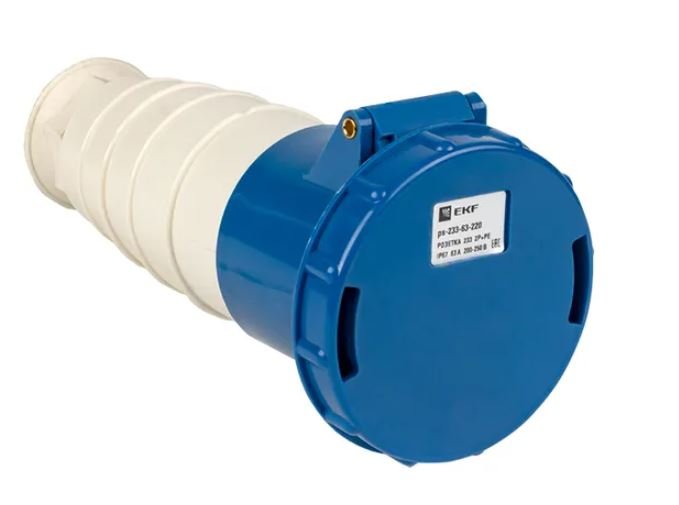 Розетка переносная 233 63А IP67 220В 2Р+РЕ (ps-233-63-220)