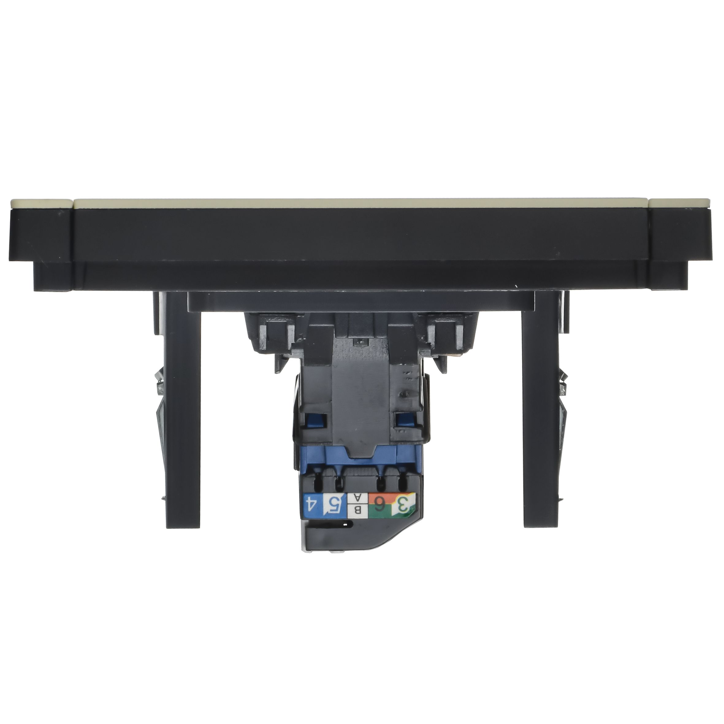 FORTE&PIANO Розетка компьютерная RJ45 кат.6 FP831M скрытой установки металл слоновая кость (FP-K10-2-M-K41)